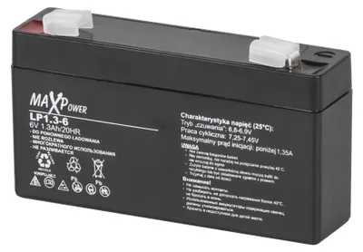 Zdjęcie produktu dla Bat0400 Akumulator Zelowy 6V 1.3Ah Maxpower