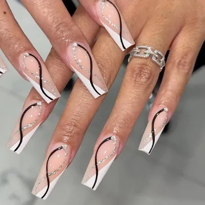 Produktbild von Künstliche Nägel Full Cover Press on Nails 24 Stück für Damen & Mädchen
