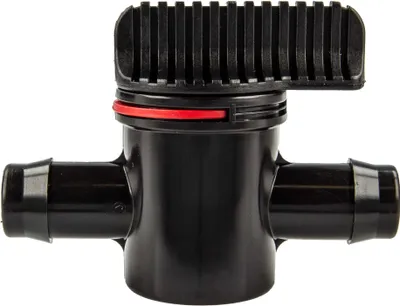 Produktbild von tecuro Schlauchverbinder Ø 14 mm mit Absperrhahn, 10 bar, KS-schwarz