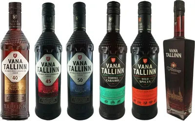 Produktbild von Vana Tallinn Rum Likör 6er Set 35% & 40% & 45% & 50% Vol. Estland Spirituose