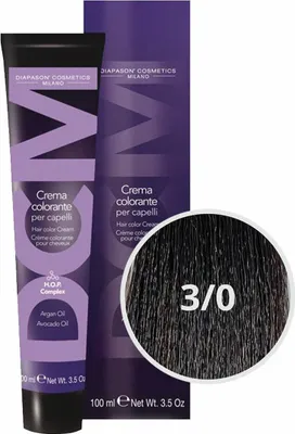 Produktbild von Diapason Haarfarbe Diapason Color Hair Color Cream 3/0 Dark Brown