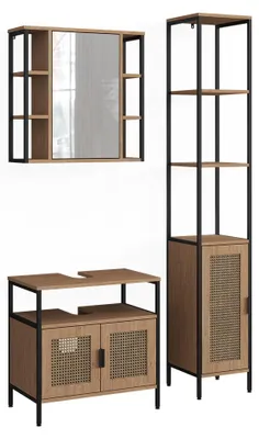 Obrázok produktu pre Súprava kúpeľňového nábytku Vicco Linara dub 3-dielna, Model 63265