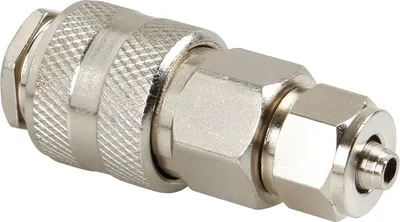 Produktbild von C-6, Steckverbindung Luft für Schlauch Ø 6 mm mit Schnellkupplung