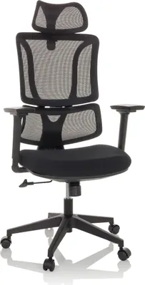 Obrázek produktu pro Kancelářská židle MyBuero Home Office Kancelářská židle ERGOMY s područkami (výškově nastavitelná) látková / síťovaná otočná židle
