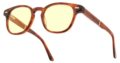 Produktbild von GUNNAR Gaming- und Computerbrillen - Tioga - Rahmenfarbe: Maroon Rosewood, Linsentönung: Mineral Amber (Blockiert 65% des blauen Lichts & 100% UV-Licht) - Blaulichtblockierende Brillen