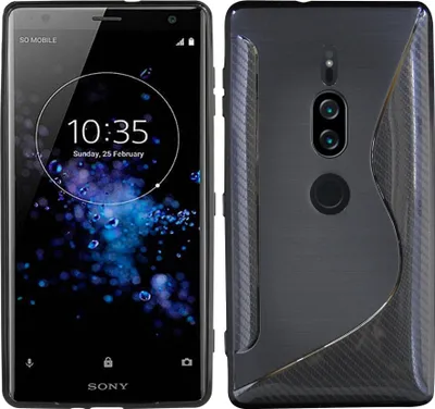 Produktbild von Sony Xperia XZ2 Premium Handy Silikon Schutzhülle Cover Case Schwarz