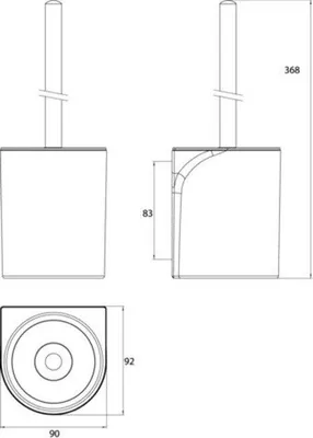 Immagine prodotto di emco flow Ensemble brosse de toilette, tête de brosse et poignée blanches, 271513900, 271513900