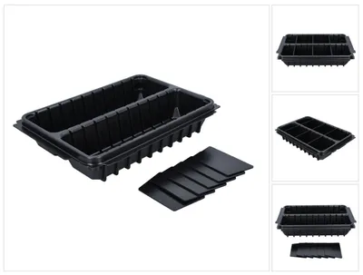 Produktbild von Varioeinsatz 2-fach P-83680 (schwarz, für MAKPAC Koffer)