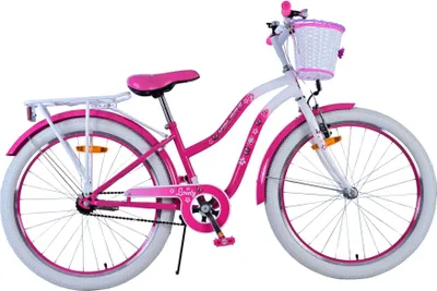 Obrázok produktu pre Volare Krásny detský bicykel pre dievčatá - 24 palcov v ružovej farbe pre bezpečnú zábavu pri jazde