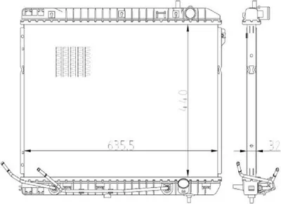 Produktbild von Kühler, Motorkühlung NRF 59297