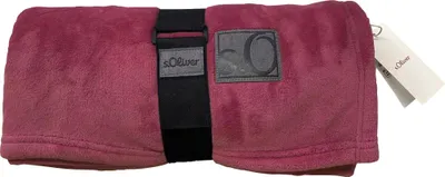 Produktbild von s.Oliver Wohndecke Kuschelsoft" bordeauxrot 150x200 cm"