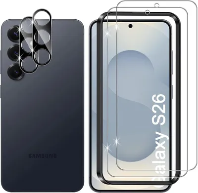Produktbild von 2X Schutzglas ( Display + Kamera ) für Samsung Galaxy S26 Panzerfolie Full 9H
