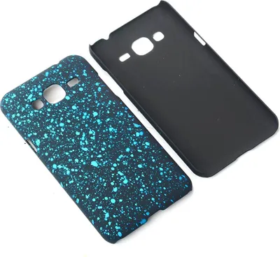 Produktbild von Handy Hülle Schutz Case Bumper Schale für Samsung Galaxy J3 3D Sterne Türkis