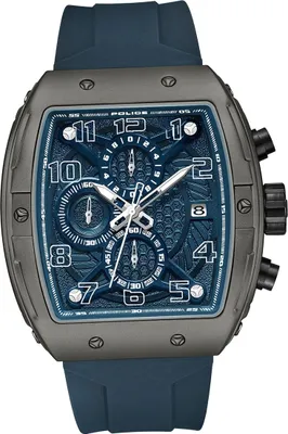 Produktbild von Police Herrenuhr Silikon blau Police Coswig Armbanduhr D2UPOO0063102