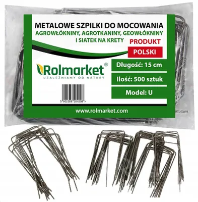 Produktbild von Rolmarket U-förmige Metall-Erdspieße 500 Stück 15cm