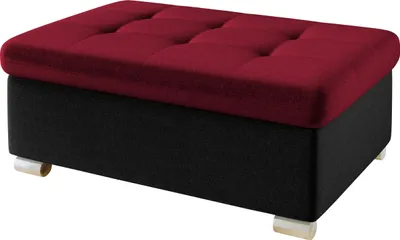 Produktbild von MIRJAN24 Polsterhocker Niko Groß, Stilvoll Sitzhocker vom Hersteller, Moderne Hocker (Farbe: Kronos 07 + Kronos 02)
