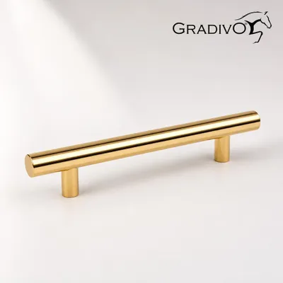 Produktbild von Möbelgriff Küchengriffe Schrankgriff Bügelgriff Schubladengriffe 653  Gold  128 mm