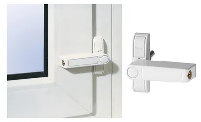 Obrázok produktu pre Prídavný okenný zámok ABUS 2410 - pre jednokrídlové okná - biely