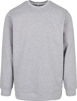 Produktbild von Build Your Brand Basic BB003 | Herren Basic Crewneck Regular Fit - Farbe: Heather Grey - Größe: 5XL