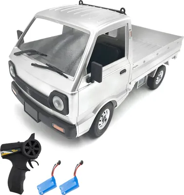 Obrázek produktu pro WPL Dálkově ovládané krátké nákladní auto, 2,4 GHz dálkově ovládané auto s předními světly s funkcí zatáčení dopředu dozadu, doleva a doprava, 2 baterie