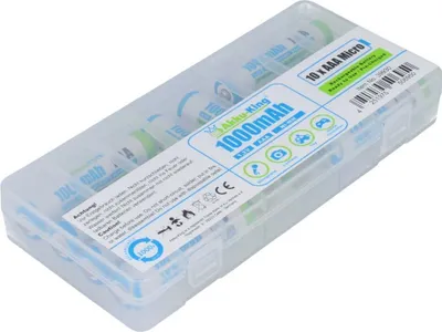 Produktbild von 10 x Akku Ready to Use (RTU) Micro AAA HR03, KR03, LR03, R3, L3 - Ni-MH 1000mAh