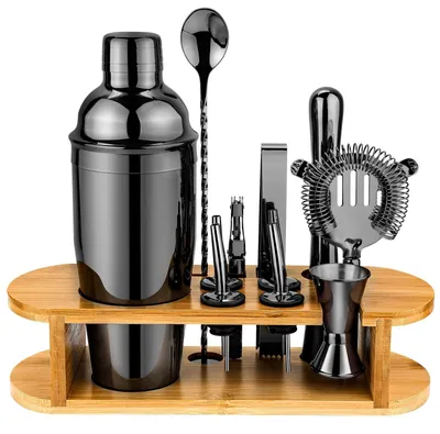 Immagine prodotto di Set completo per cocktail con shaker e supporto – Attrezzatura professionale per barman
