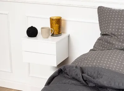 Productafbeelding van Nachtkastje Tavon Wit 37x24cm - Giga Living