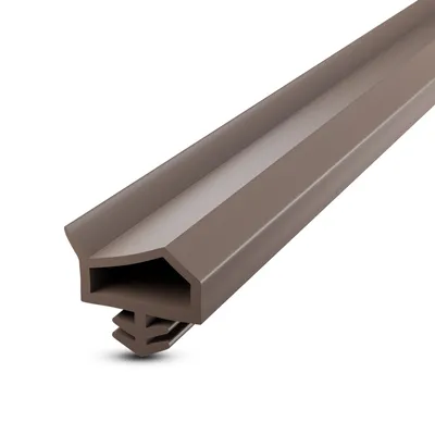 Produktbild von DQ-PP Türdichtung | Braun | 80 Meter | TPE Gummi | Falzbreite: 12mm Nutbreite: 4mm | Zimmertürdichtung Gummidichtug Dichtband Zarge Zargendichtung Dichtprofil Holztür