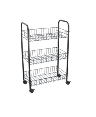 Immagine prodotto di Carrello portaoggetti con tre cestini - acciaio inox - venduto a caso