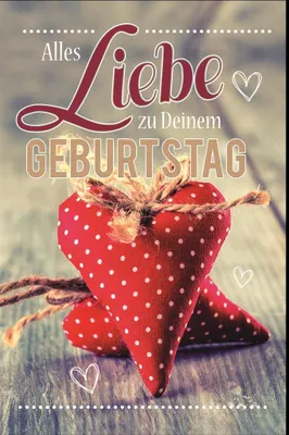 Produktbild von Geburtstag - Glückwunschkarte im Format 11,5 x 17 cm mit Umschlag
