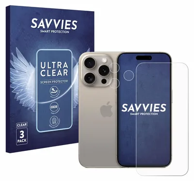 A product shot of a phone screen protector and its packaging.