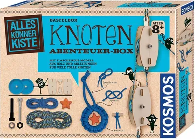 Zdjęcie produktu dla Zestaw "Knoten Abenteuer-Box": zestaw do rękodzieła