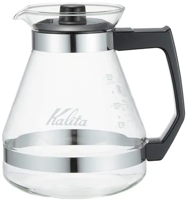 Kaffeeserver aus Glas, 1200 ml, mit Deckel, spülmaschinengeeignet