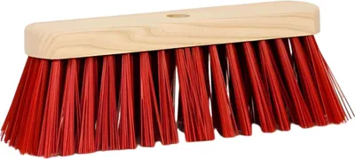 Image de Massamarkt Straisal Broom bois artificiel fibre rouge 29 cm
