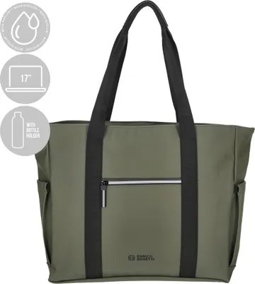 Produktbild von Große Damen Tasche Schultertasche Umhängetasche Crossover Bag Plane Handtasche Olive