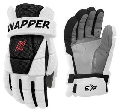 Image de Gants de hockey Knapper AK3 v2 SR, pour adultes, blancs, taille 15"