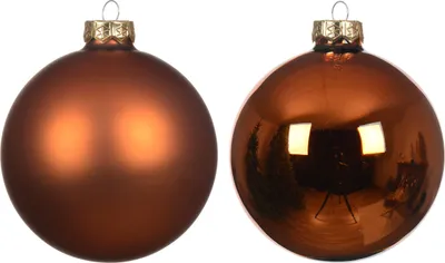 Produktbild von Weihnachtskugeln Glas 2,5cm 24 Stück - Warm Orange