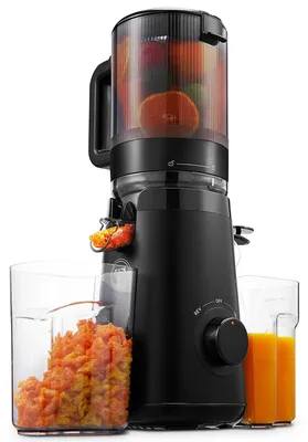 Saftpresse mit 13,5 cm Einfüllschacht, 300 W, 1,8 l, schwarz