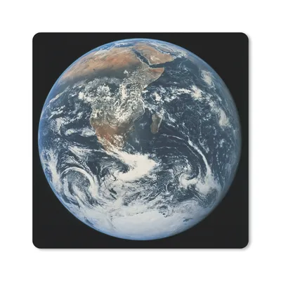 Produktbild von MuchoWow® Mauspad Mousepad Der Planet Erde vor einem dunklen Himmel 30x30 cm - Mousepads - Maus Mat - Pad - Mausunterlage - Gaming