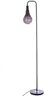 Zdjęcie produktu dla Lampa stojąca Gilde, model "Bulb", metal, czarna, opakowanie zbiorcze: 1 sztuka, szerokość: 26 cm, wysokość: 170 cm, głębokość: 22 cm, numer artykułu: 79921, kod kreskowy: 4063387799215