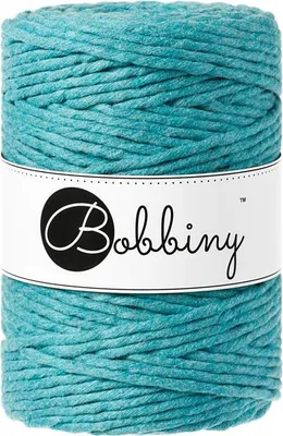 Produktbild von Bobbiny Macrame Cord 5 mm 100 m Teal Schnur