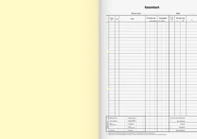 Obrázok produktu pre 5X König & Ebhardt 8626532 Kassenbuch A4 Bruttoverbuchung