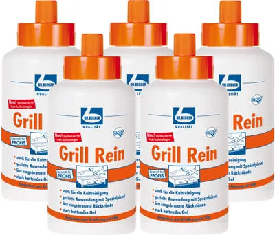Produktbild von Dr. Becher Grill Rein für Grills, Fritteusen, Backofen 1L (5er Pack)