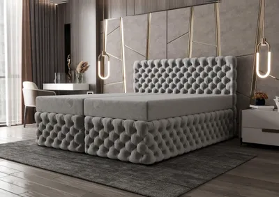 Produktbild von B&B Home Boxspringbett Figo3 200x200 cm – mit Bettkasten