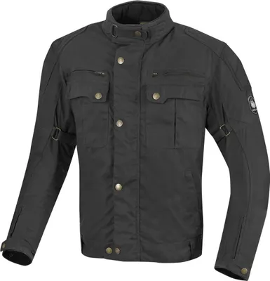 Zdjęcie produktu dla Woskowana kurtka motocyklowa Merlin Perton, czarna, S