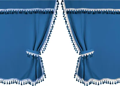 Image de Rideaux Lampa pour camion à cabine haute - Bleu