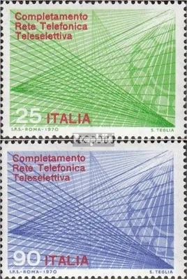 Produktbild von Briefmarken Italien 1970 Mi 1323-1324 (kompl.Ausg.) postfrisch Fernwählsystem