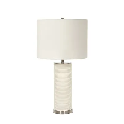 Produktbild von Elstead Ripple Tischleuchte E27 Weiß Weiß,  UK
