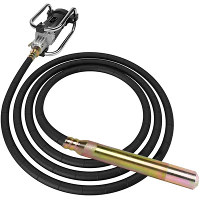 Produktbild von 3200W Electric Betonrüttler 6800rpm mit 50mm Flasche, 6m Flexwelle, Stoßfest Rahmen, Alu-Gehäuse, Handrüttler Betonverdichter für Betonverdichtung