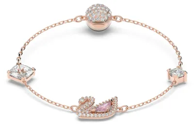 Obrázek produktu pro Swarovski Dámský náramek Dazzling Swan pink 5485877